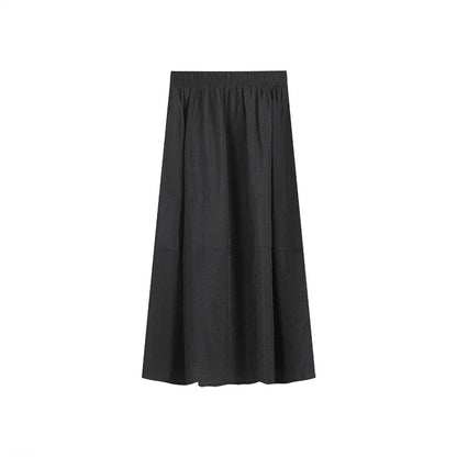 Women's Mid-length Bag Hip A-line Umbrella Skirt