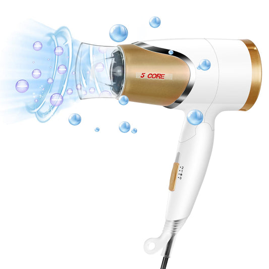5Core Hair Dryer with Diffuser 1875W AC Motor Blow Dryers w Ceramic Technology  Ionic Conditioning-0