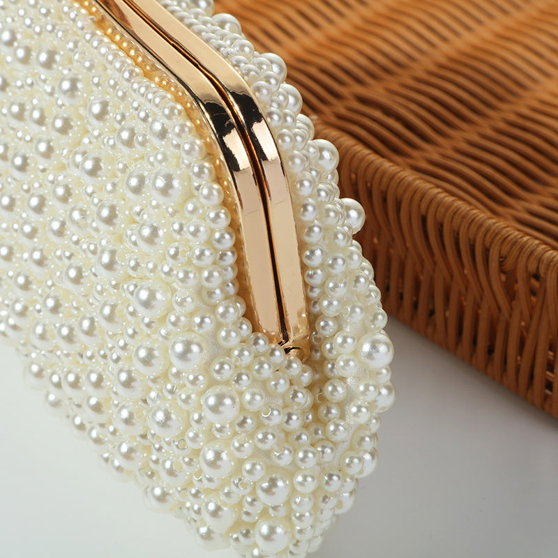 Women's Pearl Pearl Embroidery Dinner Bag