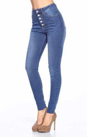 Blue Age High Rise Jeans - SteelBlue