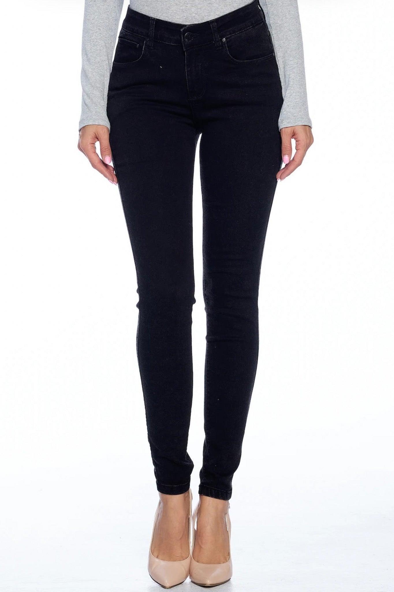 Blue Age Solid Black Jeans - SteelBlue
