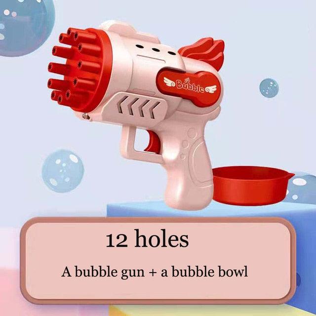 Bubble Gun LED Light Blower - SteelBlue