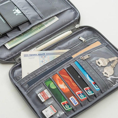 Card & Passport Organizer - SteelBlue