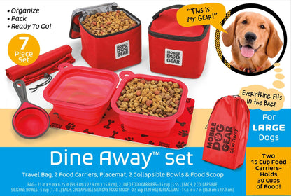 Dine Away Bag (Med/Lg Dogs) TM - SteelBlue