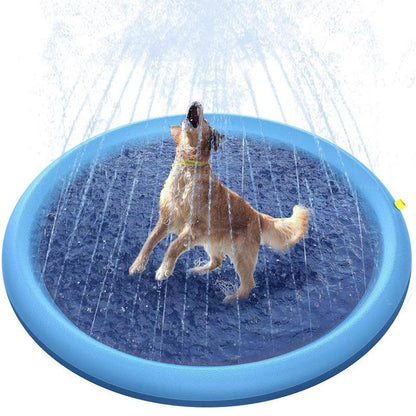 Dog Sprinkler Pad - SteelBlue
