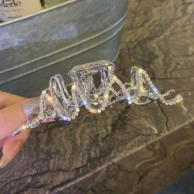 Hair Claw Crystal Pearl Clip