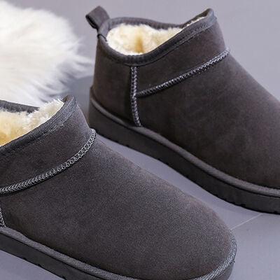 Faux Suede Thermal Lined Platform Boots