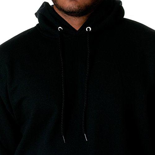 Hanes Men's Pullover EcoSmart Hooded Sweatshirt, Black, Large - SteelBlue & Co.