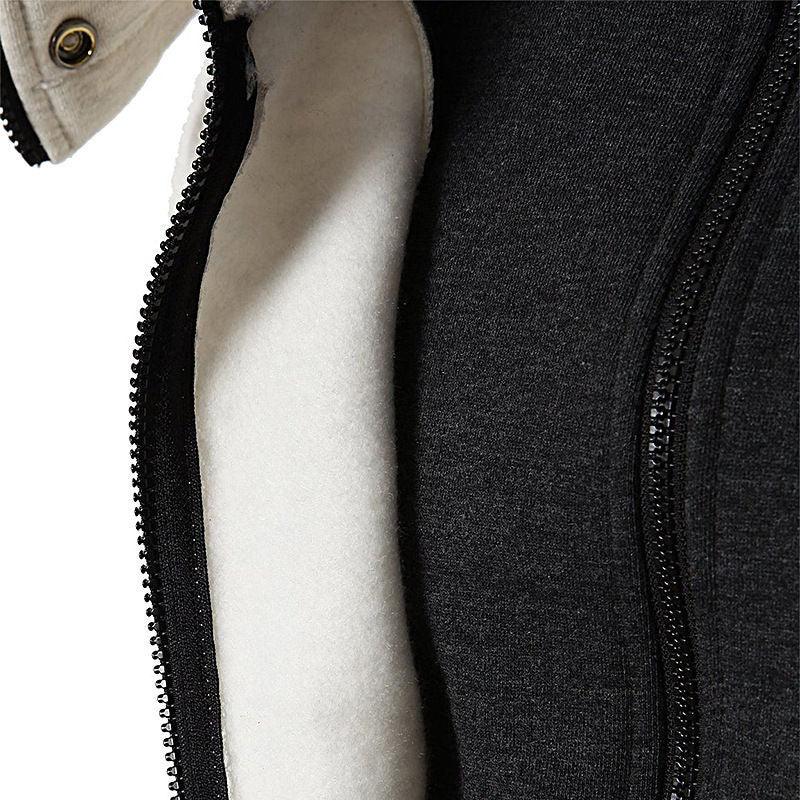 Men's Fleece Full Face Hoodie - SteelBlue