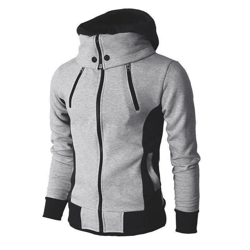 Men's Fleece Full Face Hoodie - SteelBlue