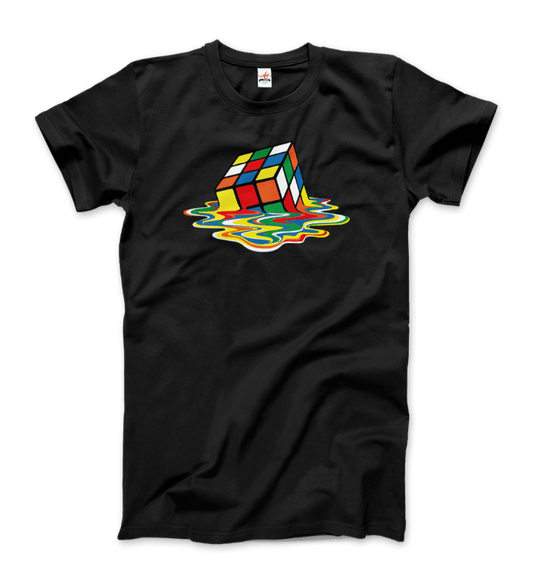 Rubick's Cube Melting, Sheldon Cooper's T-Shirt - SteelBlue